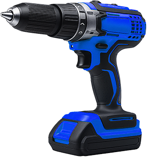 Power drill tool used for locksmith, door repair and installation services in Ontario