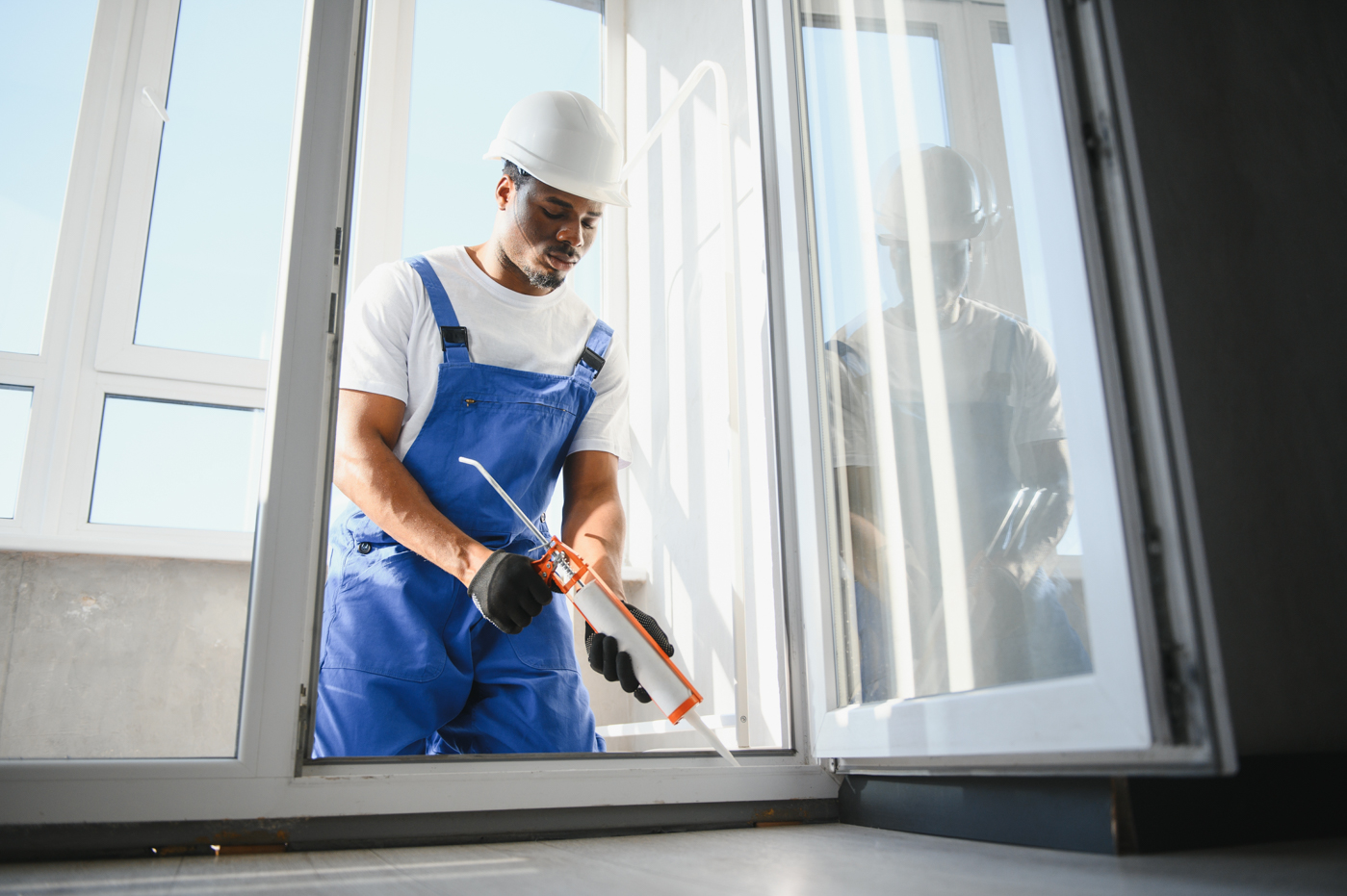 Professional door lock repair in Canadian home