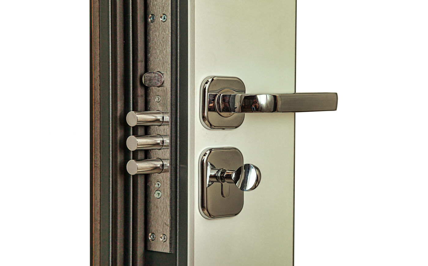 Brass cylinder lock with keys for vehicle protection