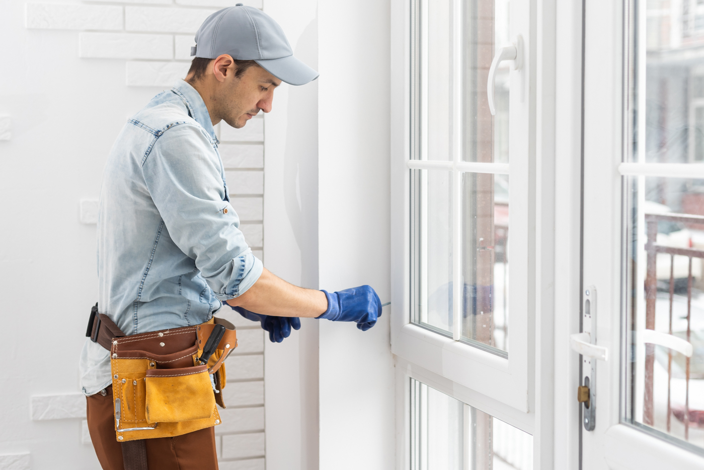 Glass window repair by Fix Experts technician in Canadian home