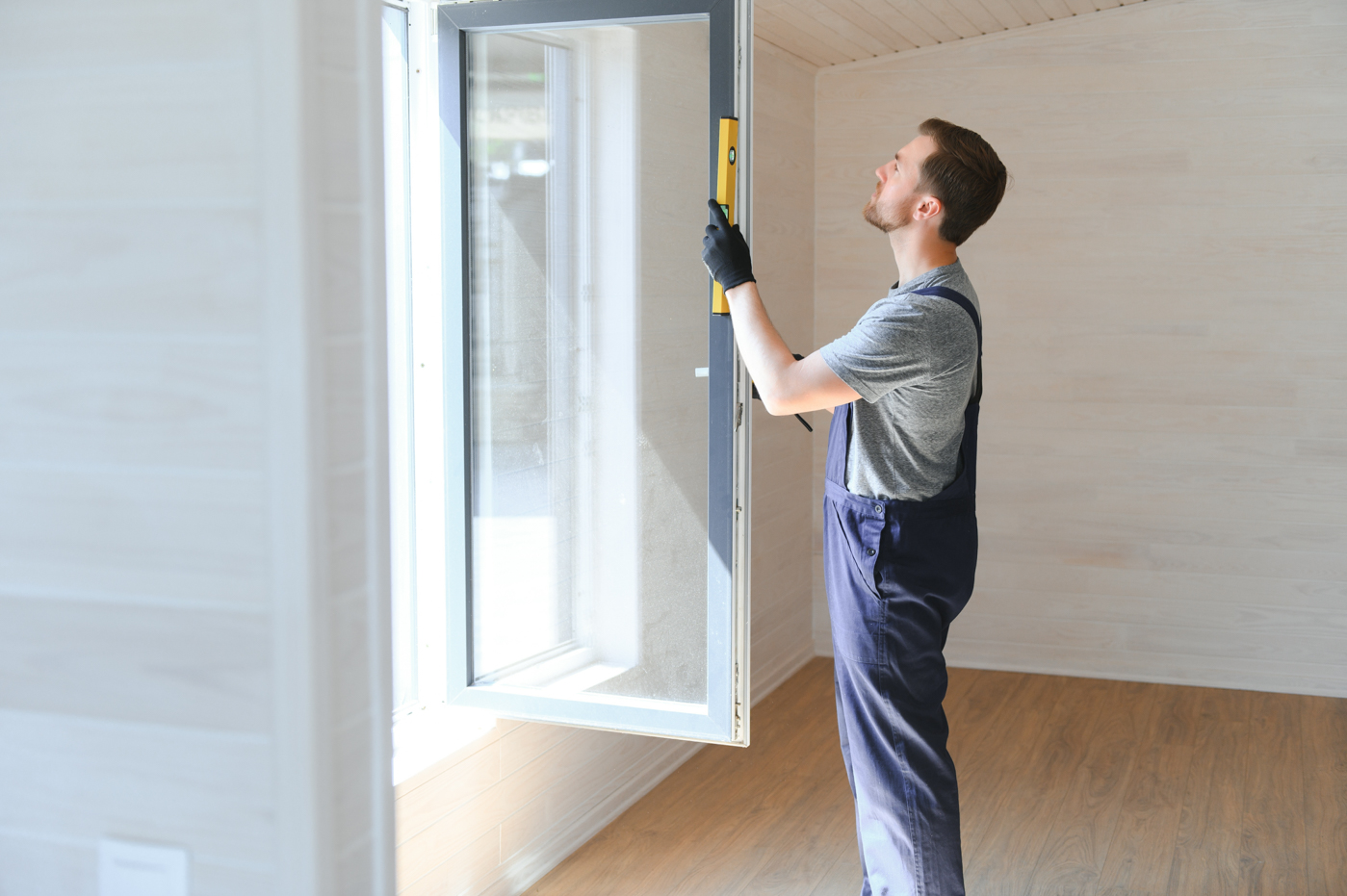 Drilling hole in door for lock installation